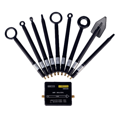Near-field probes and RF amplifiers
